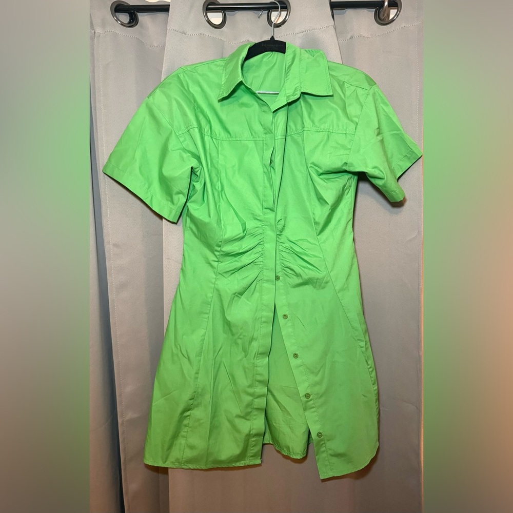 Collared button up dress